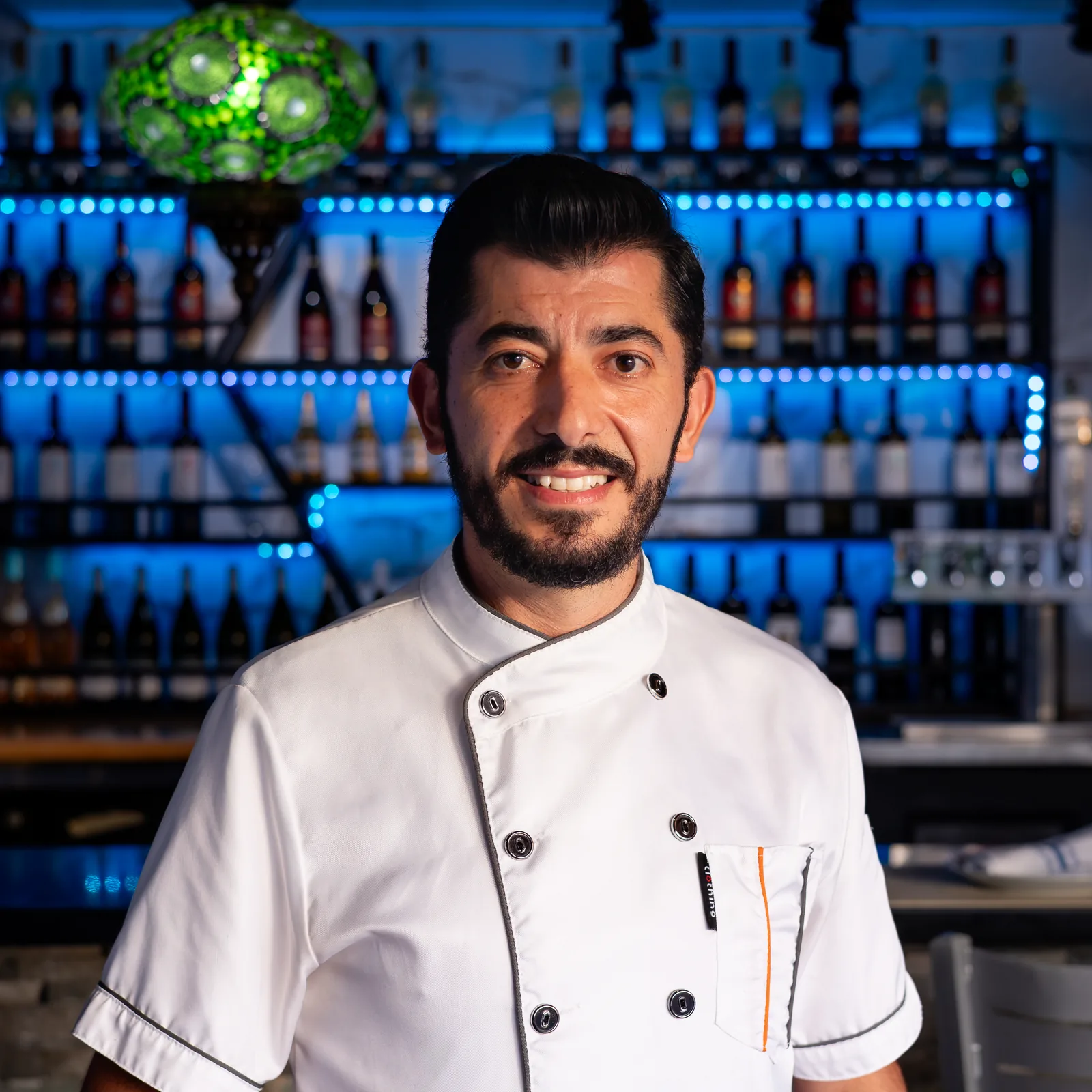 Chef Ilyas Kara in the dining room