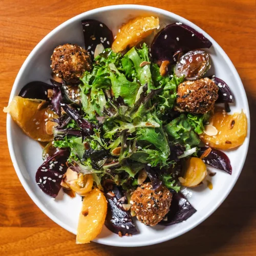 Fried Goat Cheese Salad