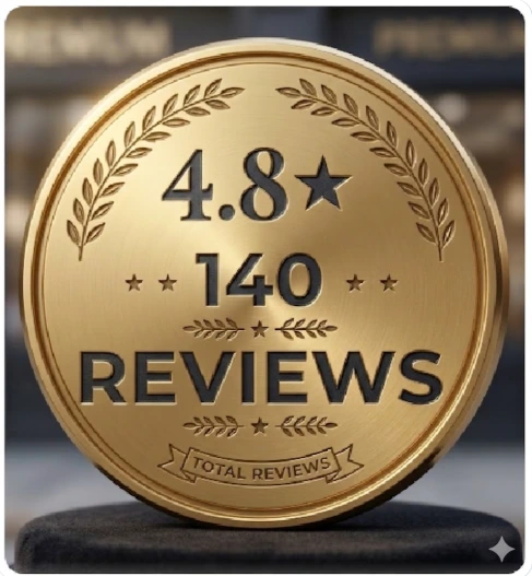 4.8 stars – 140 Reviews