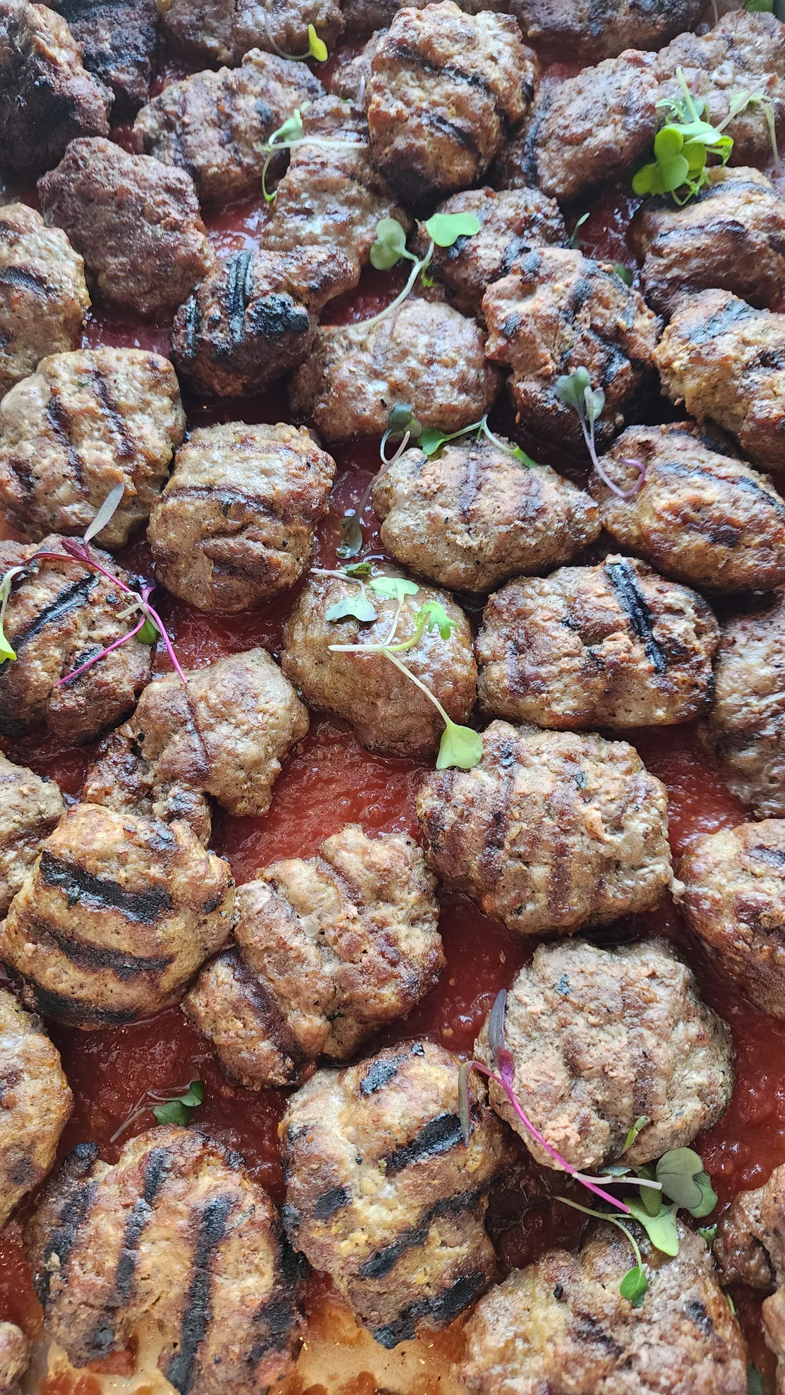 Homemade Turkish kofte meatballs at Kalimera Bar & Grill